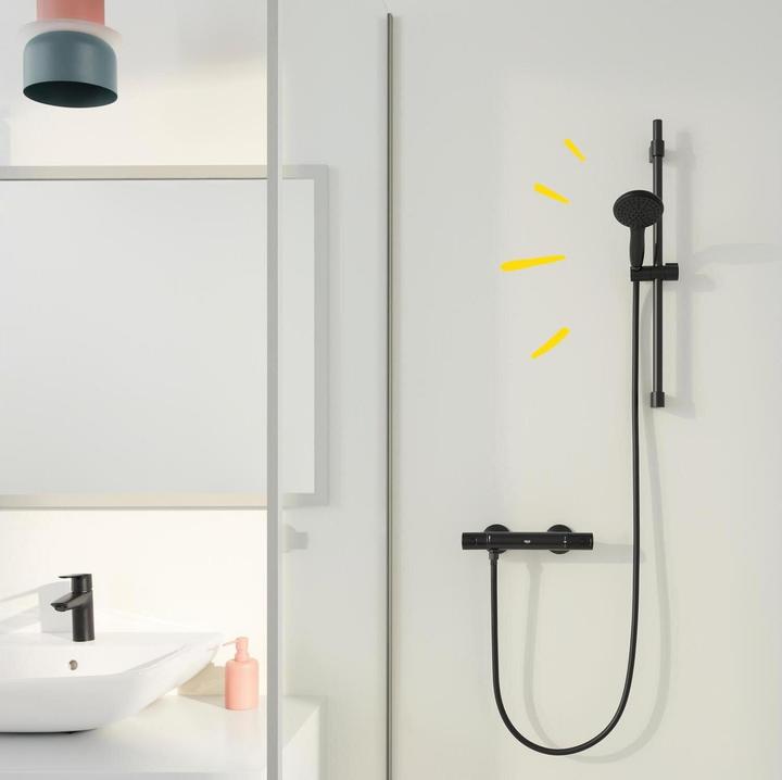 Actual product image Grohe Vitalio QuickFix Start 110 hand shower, intelligent spray diverter, water-saving, 2 spray types (2 Beam types, 7 l/min)
