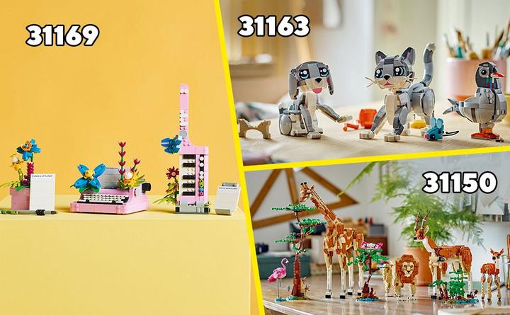 Immagine prodotto LEGO Wilde Tiere: Pandafamilie (31165, LEGO Creator 3-in-1)