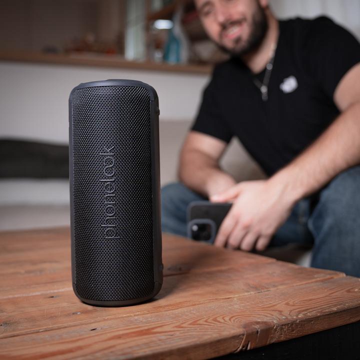 Actual product image PhoneLook Soundbox Max Enceinte Bluetooth portable sans fil puissante et étanche (30W, USB-C) (8 h)