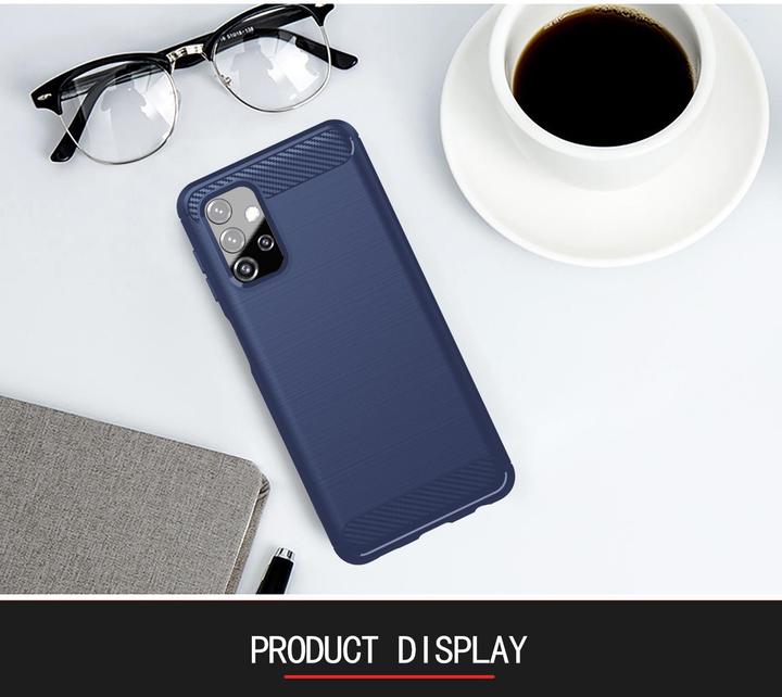 Produktbild Cadorabo TPU Ultra Slim carbon edelstahl Kombi Cover (Samsung Galaxy A32 5G)