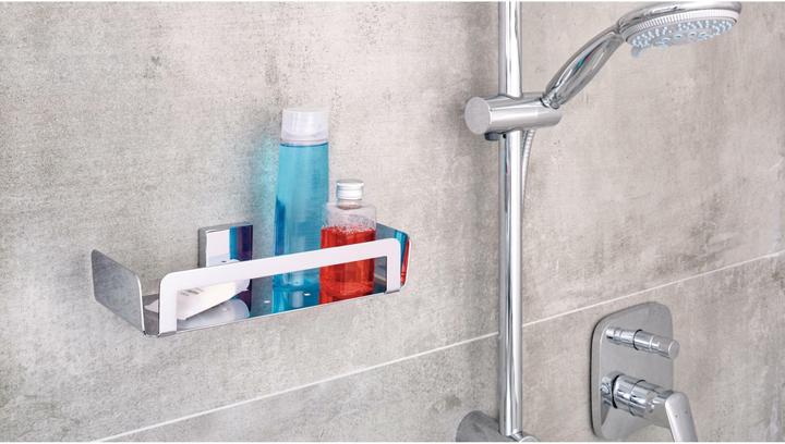 Actual product image tesa DELUXXE shower basket incl. adhesive solution without drilling