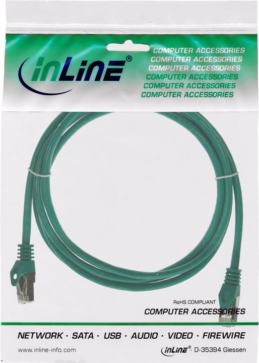Actual product image InLine Patch cable (SF/UTP, CAT5e, 0.25 m)