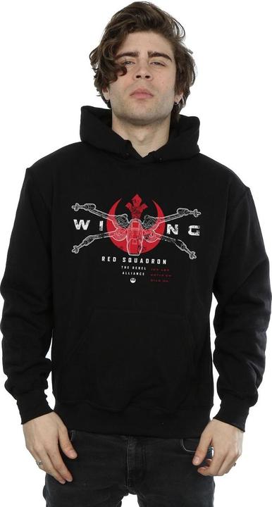 Actual product image Star Wars Mens Rogue One X-Wing Red Squadron Hoodie (XXL)