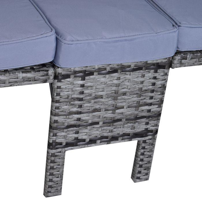 Produktbild Outsunny Rattan-Sitzgruppe als 3-teiliges Set