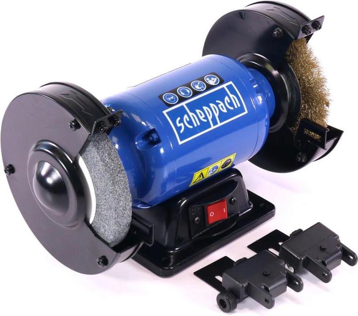 Produktbild Scheppach SM150LB Doppelschleifer mit Bürste - 230-240V 50Hz 400W - 150mm (Doppelschleifer, 400 W)