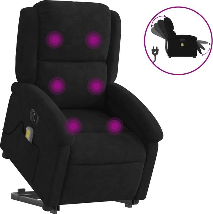 Image du produit VidaXL Fauteuil de massage releveur électrique Velours