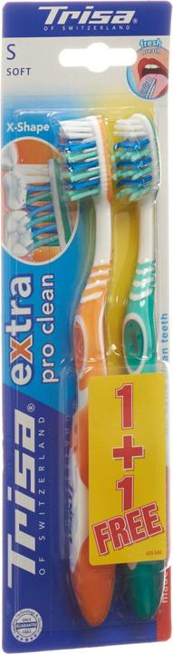 Actual product image Trisa Toothbrush Extra Duo soft (Soft, 2 x)