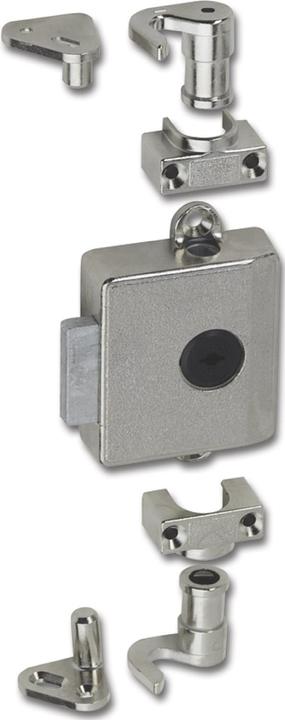 Actual product image Junie ASS 7781 Cylinder espagnolette lock backset 40 mm, nickel-plated zamak