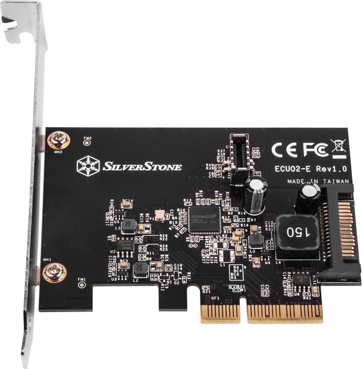 Produktbild Silverstone ECU02-E - USB-Adapter - PCIe 3.0 x2 Low-Profile