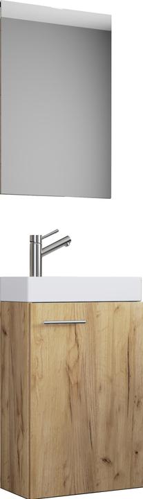 Produktbild VCM 3 tlg. Gäste WC Waschplatz Waschtisch Slito Spiegel