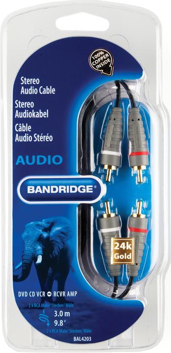 Produktbild Bandridge BLUE Stereo-Cinch Kabel (3 m, Cinch)