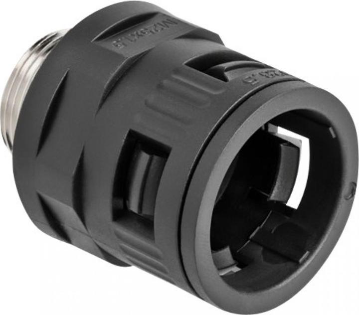 Delock Raccordo con filettatura esterna in ottone M25 nero 2 pezzi