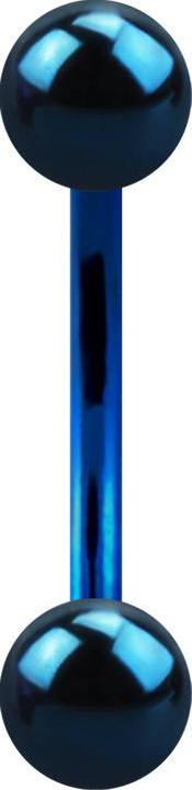 Immagine prodotto Star Piercing Banana blu scuro con due palline (Acciaio chirurgico 316L)
