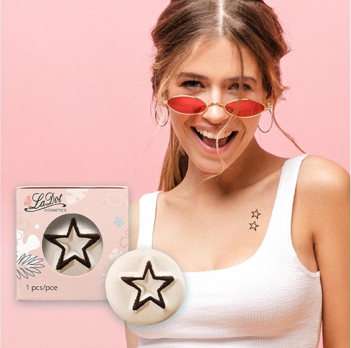 Produktbild La Dot Cosmetics Stempel Tattoo Stein klein Stern