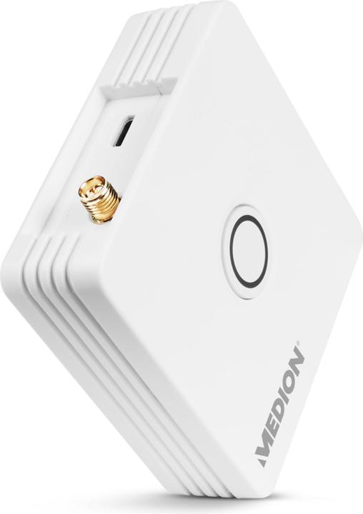 Actual product image Medion P85754 Smart Home Starter Set (lock, adapter plug, 4x door / window contact, smoke detector