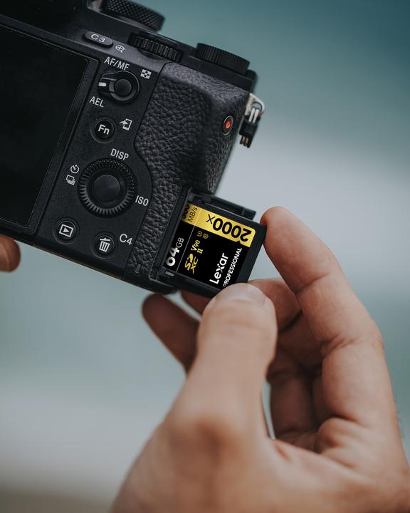 Actual product image Lexar Professional Gold Series (256 GB, SDXC, U3, UHS-II)