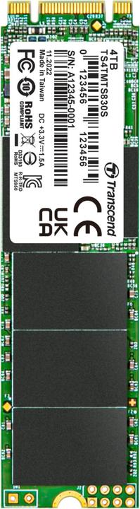 Productafbeelding Transcend 4TB M.2 2280 SSD SATA3 B+M SLEUTEL (4000 GB, M.2 2280)