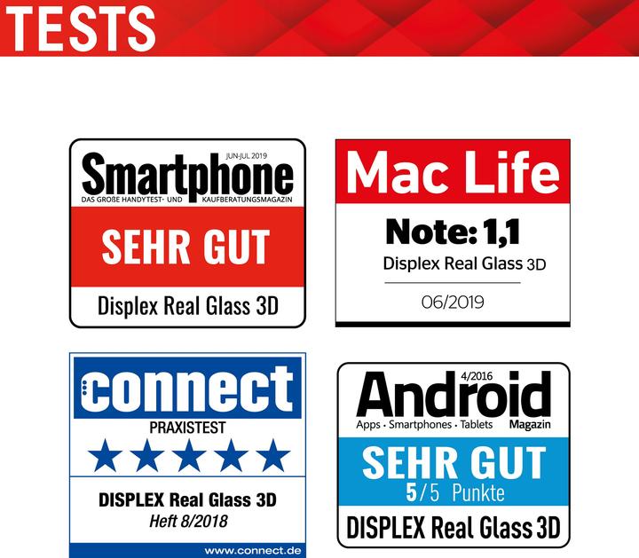 Produktbild Displex Real Glass, Full Cover Panzerglas (1 Stück, Samsung Galaxy S22 5G)