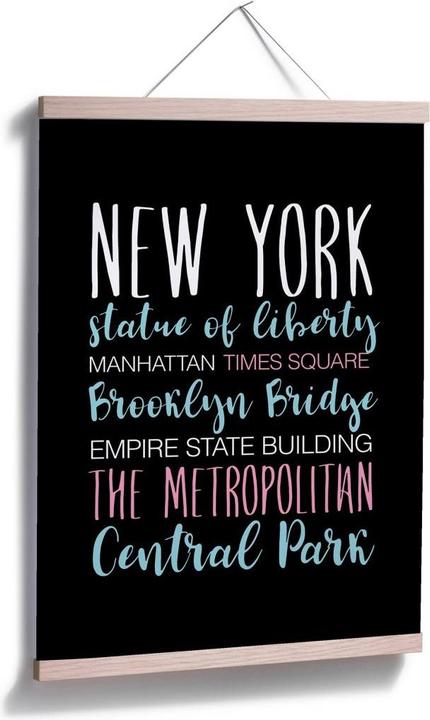 Image du produit Trenddeko Mots new-yorkais (24 x 30 cm)