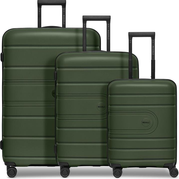 Actual product image Redolz Essentials 11 4 Rollen Kofferset 3-teilig mit Dehnfalte (240 l, XL (from 140l))