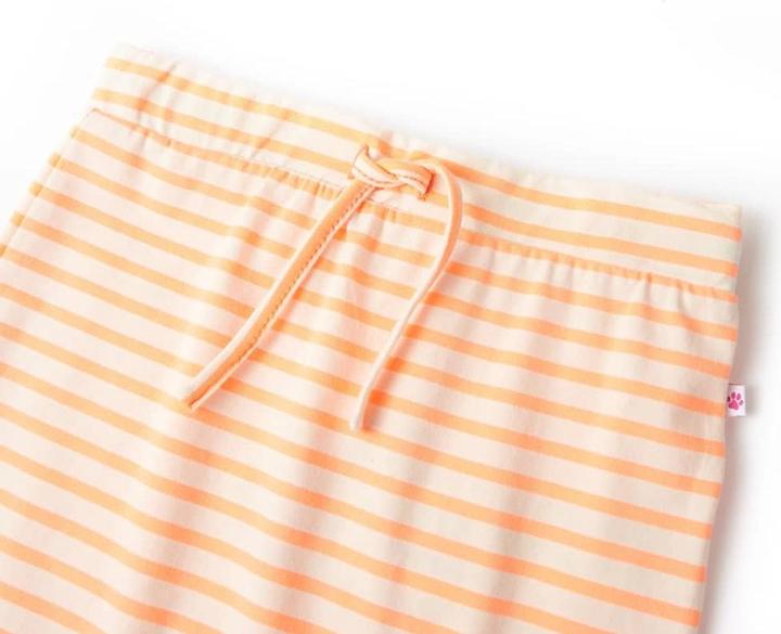 Immagine prodotto VidaXL Gonna per bambini con strisce Straight neon orange 128,Materiale: 95 (128)