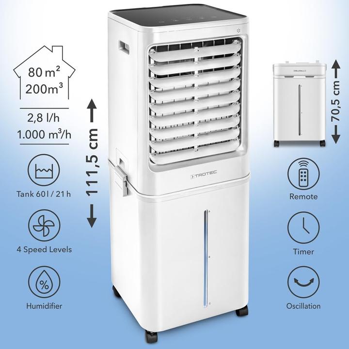Immagine prodotto Trotec Raffreddatore ad aria PAE 8 (80 m²)
