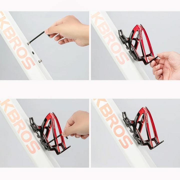 Produktbild Rockbros FK338 Fahrradhalter für Wasserflasche – Schwarz und Rot