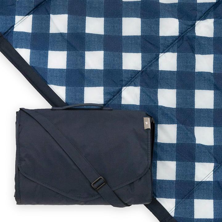 Produktbild little unicorn Outdoor Blanket Extra Big - Navy Plaid