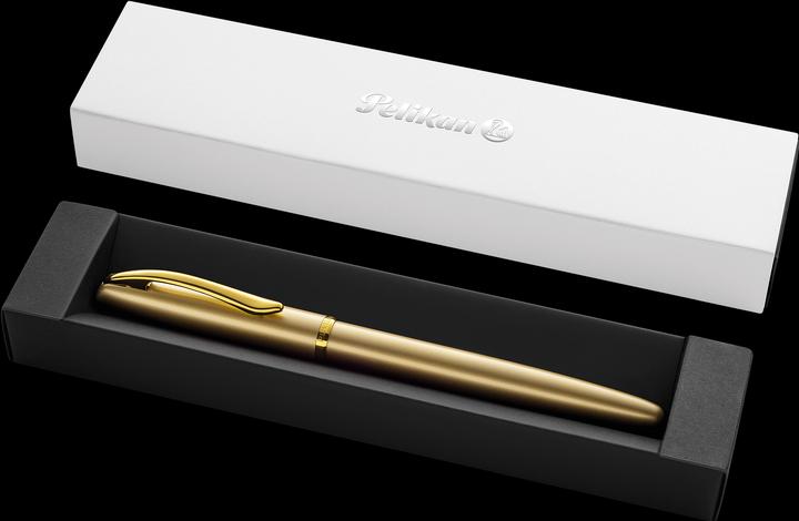Actual product image Pelikan Fountain Pen Jazz Noble Elegance P36 Gold Yellow Folding Box (Blue, 1 x)