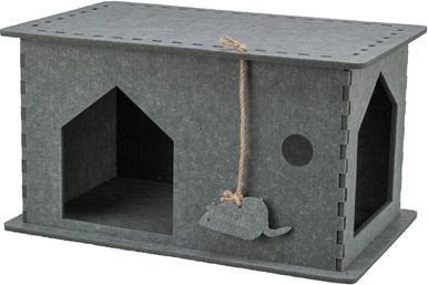 Trixie Kattenmand Huis Lene Vilt Grijs - 54X30X35 Cm (Cat)