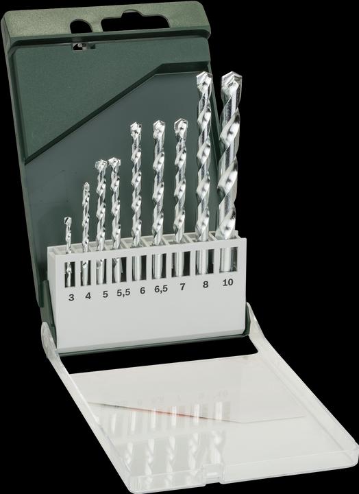 Produktbild Bosch Zubehör 9tlg. Steinbohrer-Set (10 Millimeter)