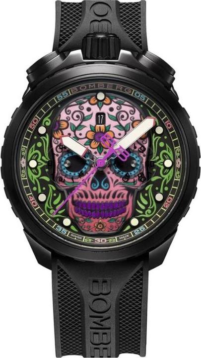 Bomberg Bolt 68 BS45CHPBA.060-4.12 Heritage Sugar Skull Purple (Chronograph, 45 mm)