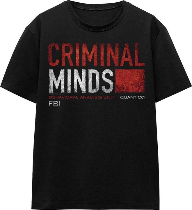 Actual product image Criminal Minds Unisex Adult Title Card T-Shirt (L)