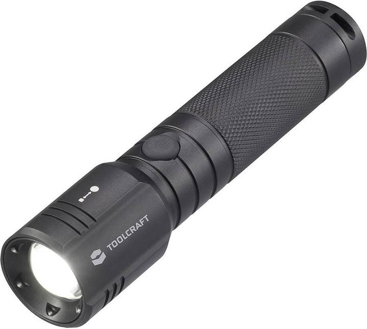 Produktbild Toolcraft SMD LED Taschenlampe verstellbar batteriebetrieben 300 lm 121 g (14.30 cm, 300 lm)