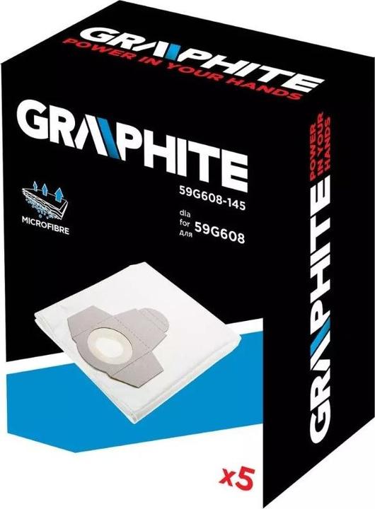 Immagine prodotto Graphite 59G608 Sacchetto per aspirapolvere capacità 30L 5pz (59G608-145) (5 x)