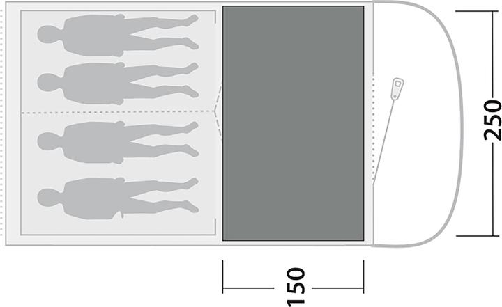 Image du produit Outwell Cozy Teppich Sky 4, Produkttyp: Zeltbodenunterlage