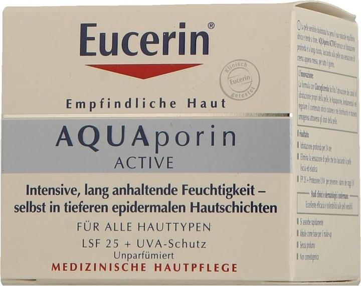 Produktbild Eucerin Empfindliche Haut AQUAporin active LSF 25, 50 ml Creme (Sonnencreme, SPF 25, 50 ml)