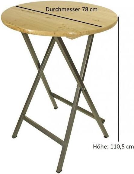 Produktbild Degamo Partytisch Bistrotisch Bartisch klappbar rund ZÜRICH