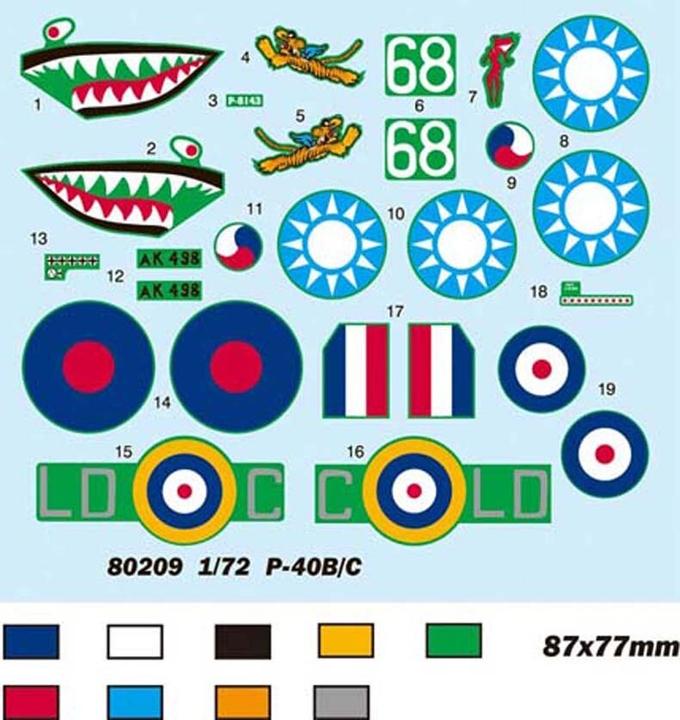 Actual product image Hobby Boss P-40B/C "HAWK"-81A