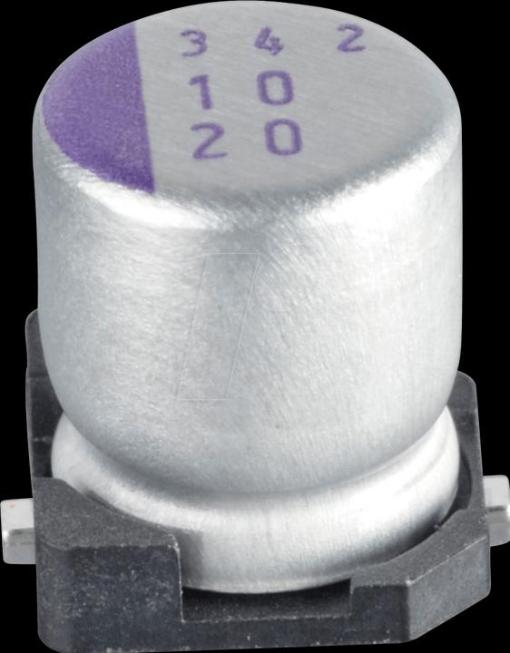 Actual product image Panasonic Polymerkondensator 25V, 47uF