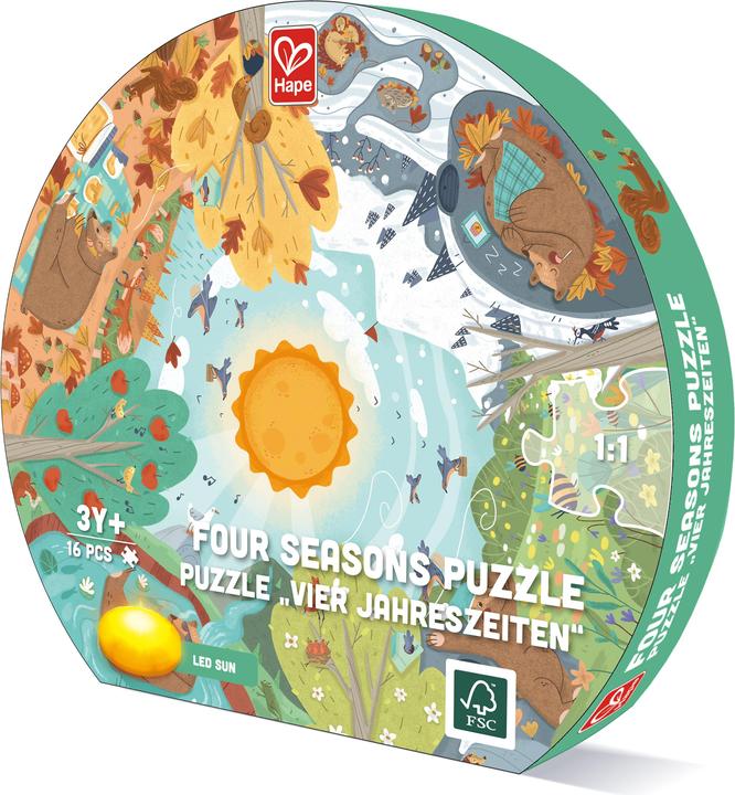 Actual product image Hape Puzzle Four Seasons (16 pieces)