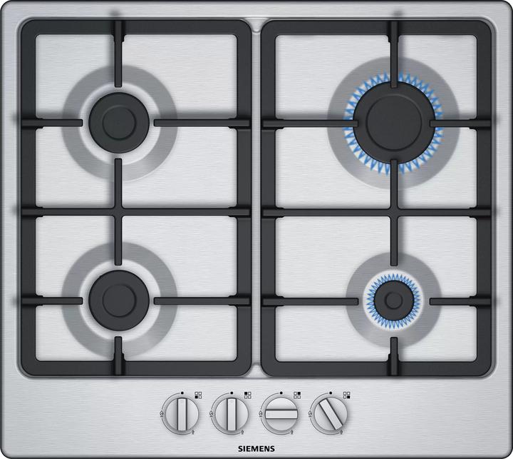 Siemens iQ300 EG6B5PB90 Table de cuisson en acier inoxydable, Intégrée Table de cuisson à gaz 4 zone(s)