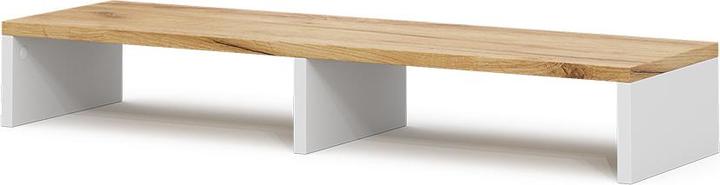 Produktbild Vichy Monitorständer Tomy, Weiss/Goldkraft Eiche, 80 x 12 cm