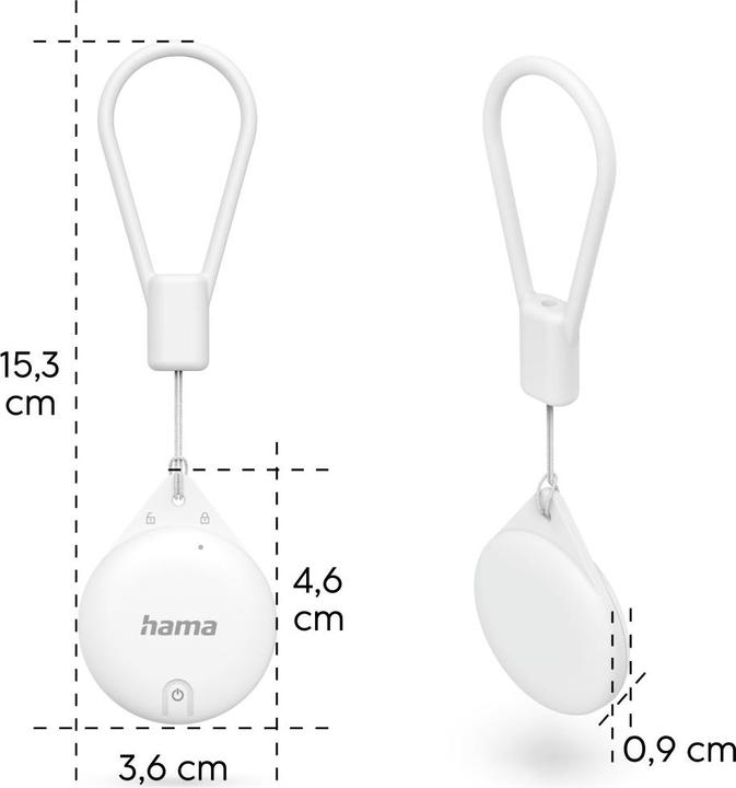 Actual product image Hama 185815 Key finder Bluetooth for Apple White 4 pcs. set (iOS)