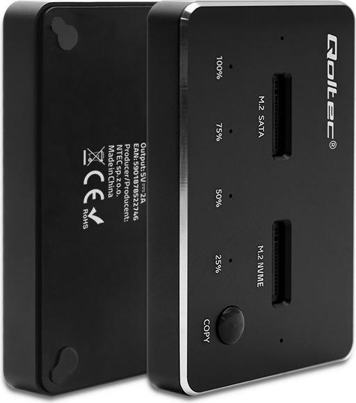 Produktbild Qoltec M.2 SSD-Laufwerk-Dockingstation