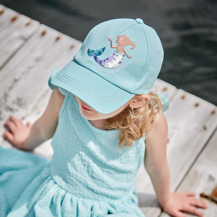Actual product image Maximo Girl's Cap Mermaid MetallverschluÃŸ (51, 53)