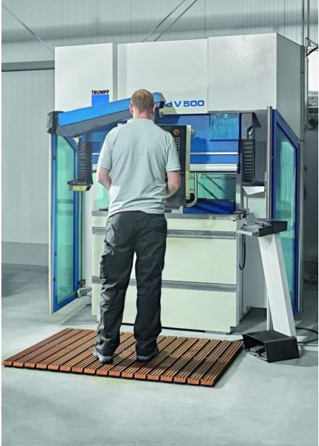 Image du produit Plancher de sécurité en bois imprégné avec 1×chanfrein et profil d'arrêt double côté largeLargeur 10