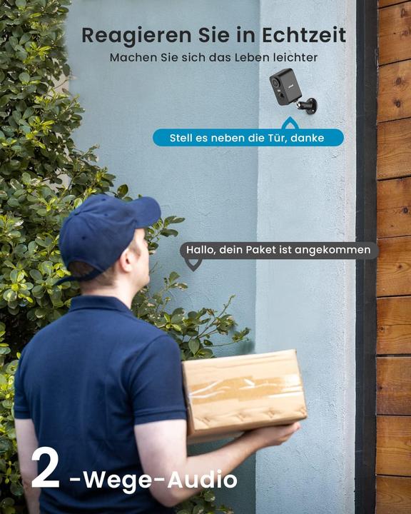 Actual product image IeGeek 2 x kabellose Überwachungskamera mit Nachtsicht