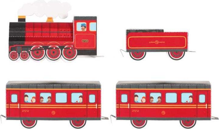 Actual product image Pukaca Paper toys. Railway (4 x)