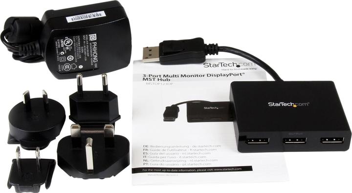 Produktbild StarTech 3-PORT DISPLAYPORT 1.2 MST HUB (Digital -> Digital)